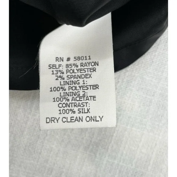 David Meister Women's Midi Dress Modest Old Money 3/4 Sleeve Black Tan Sz 6 - Picture 3 of 8